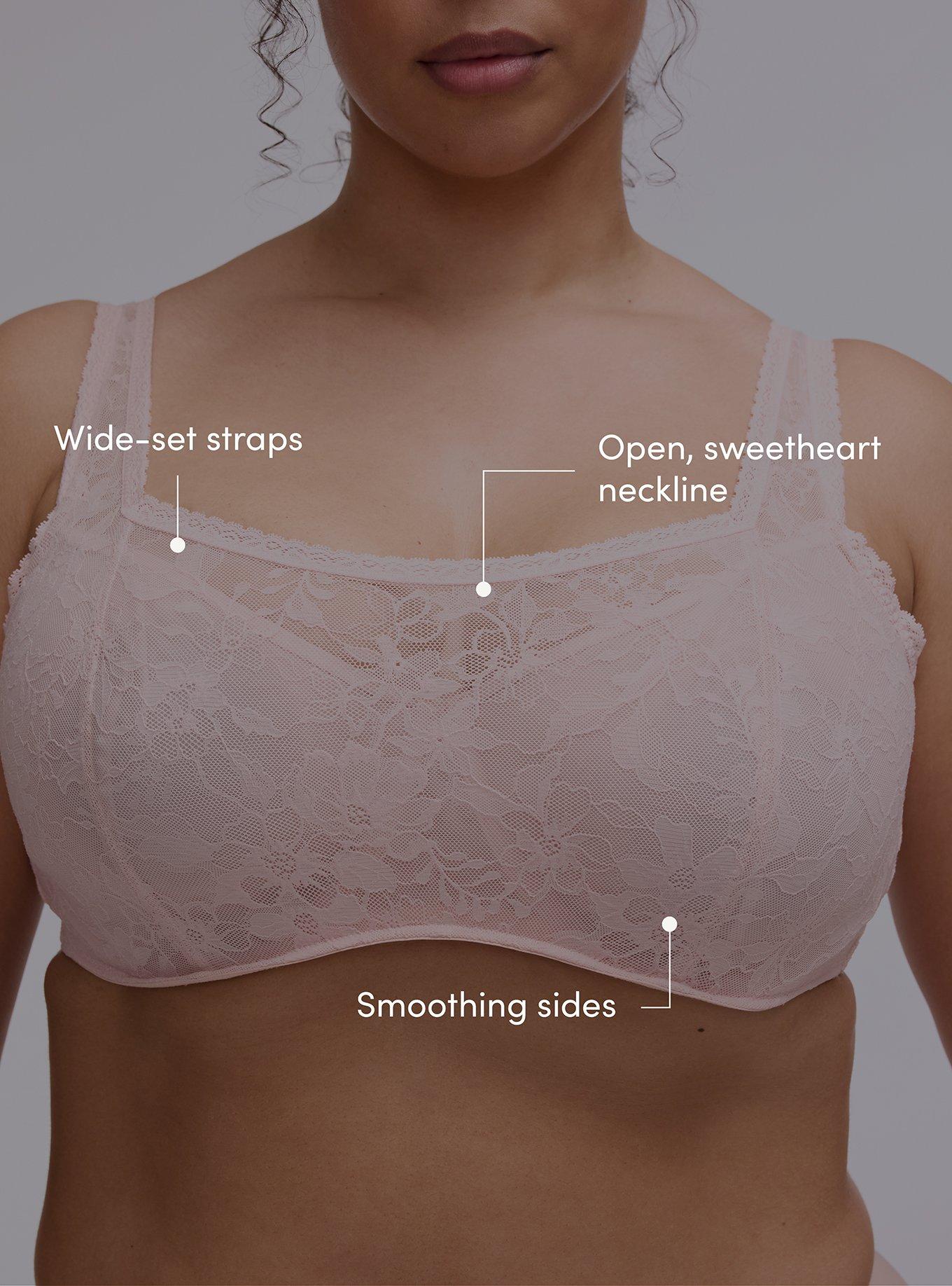 Balconette Unlined Lace Bra, LOTUS PINK, alternate