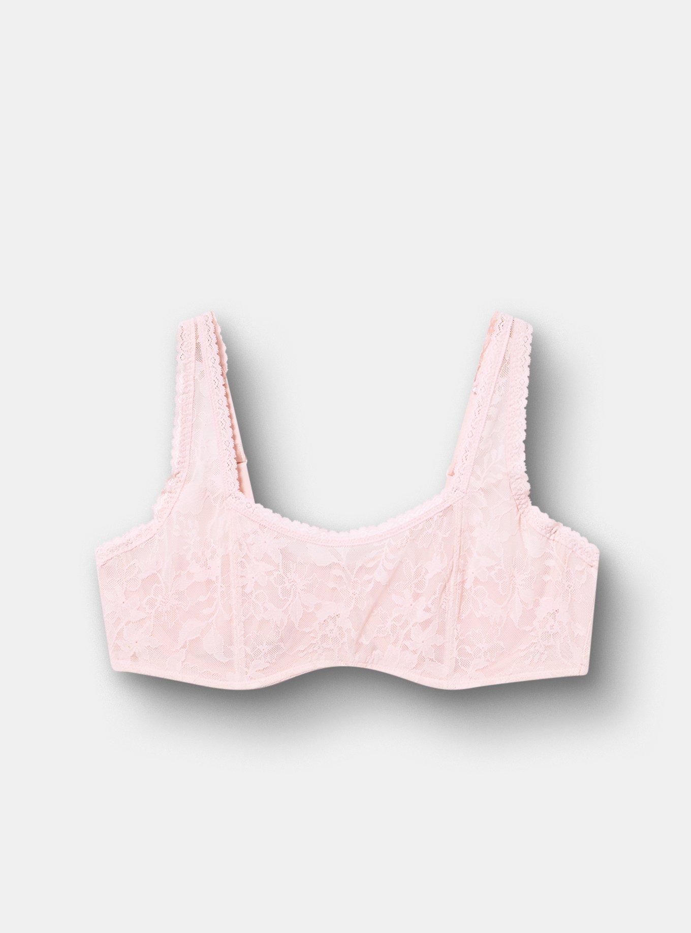 Balconette Unlined Lace Bra, LOTUS PINK, hi-res