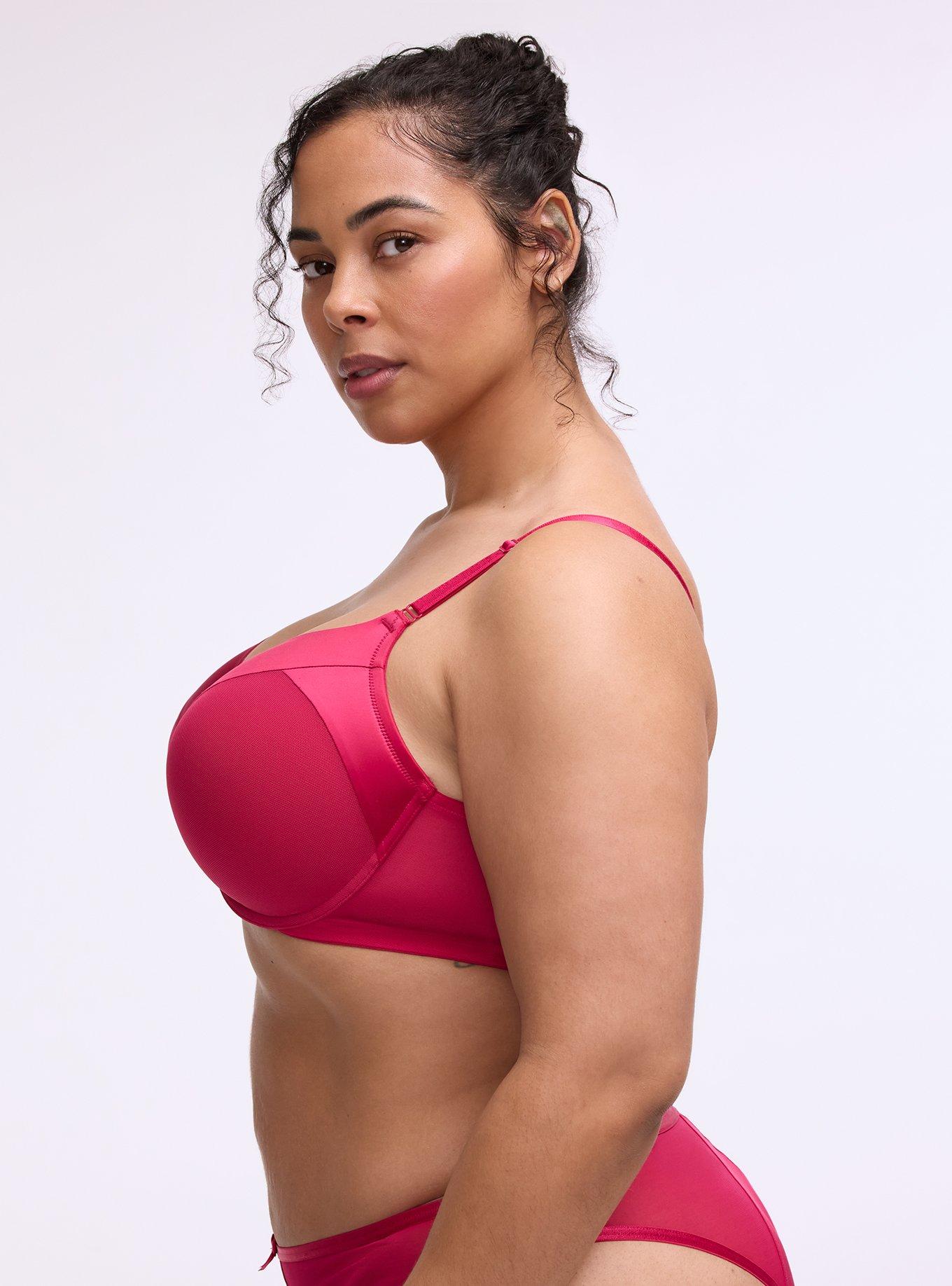 Perfect Coverage Lightly Lined Bra, CERISE, alternate