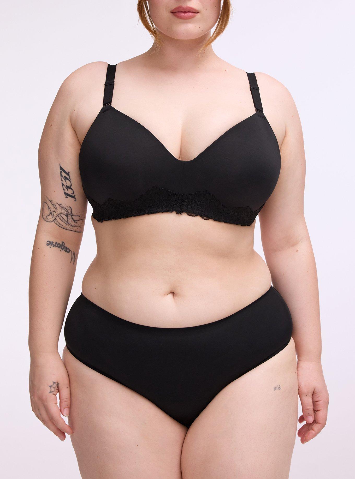 Cloud Mid-Rise Hipster Panty, RICH BLACK, alternate