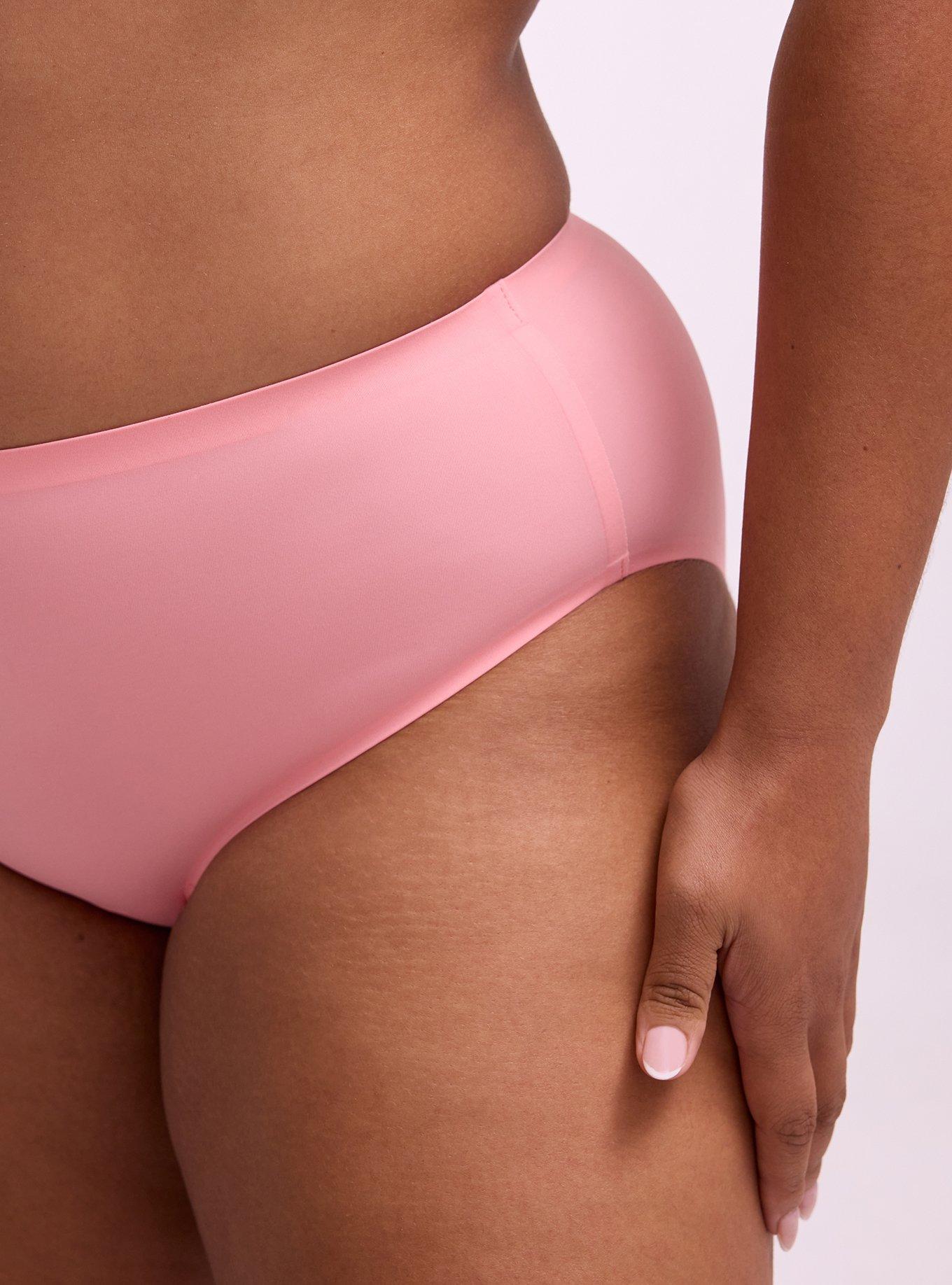 Plus Size Cloud Mid-Rise Hipster Panty, FLAMINGO PINK, alternate