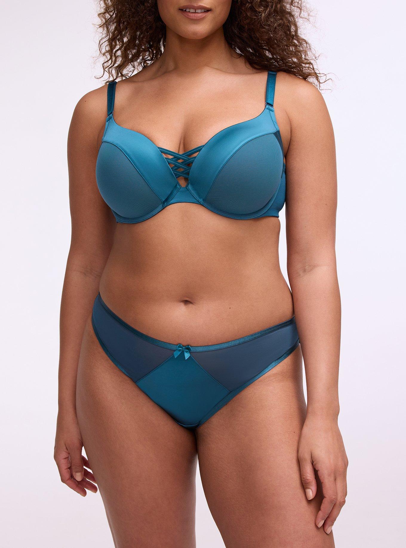 Shine Micro Mid-Rise Tanga Panty, LEGION BLUE, alternate