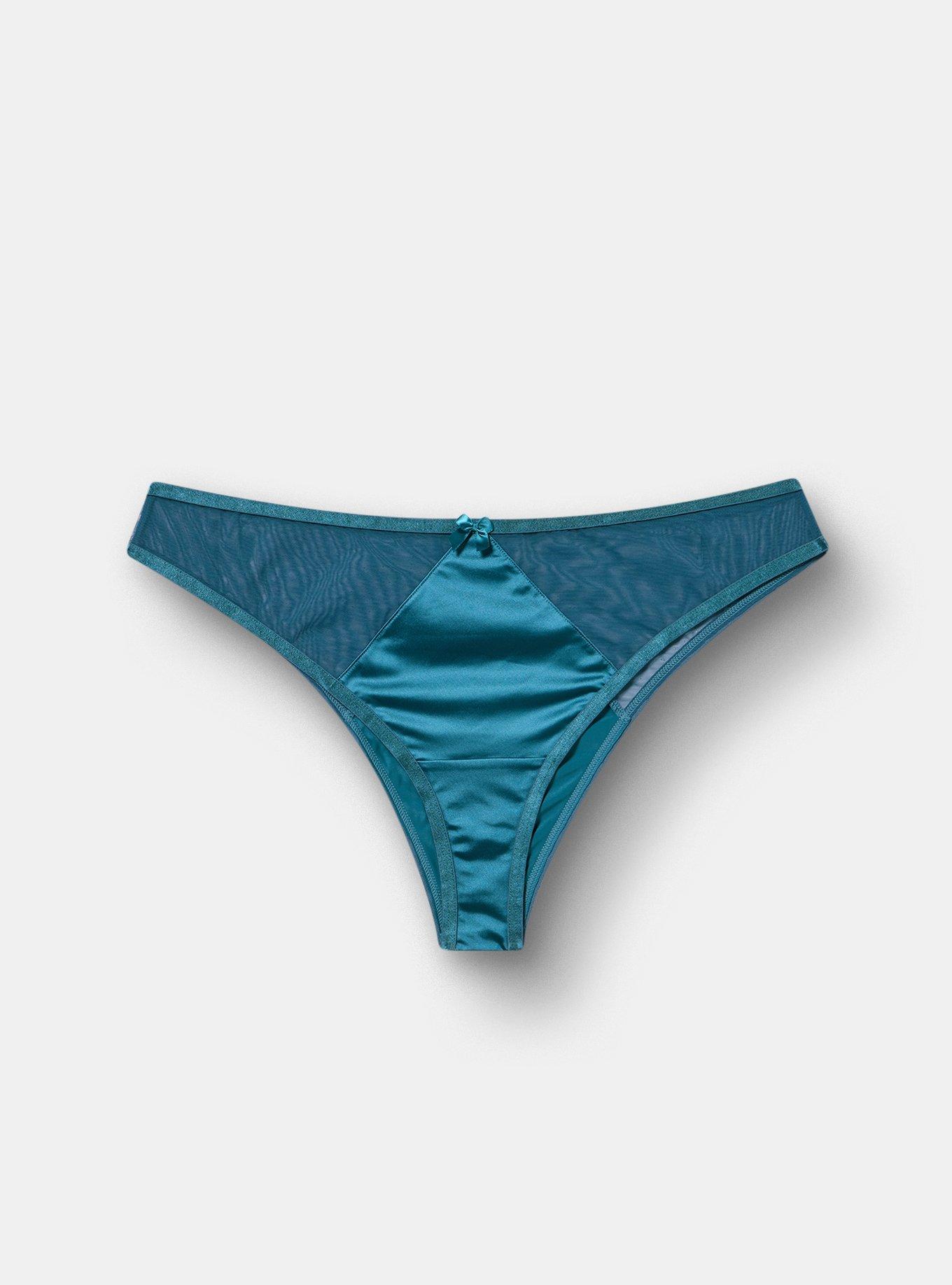 Shine Micro Mid-Rise Tanga Panty, LEGION BLUE, hi-res