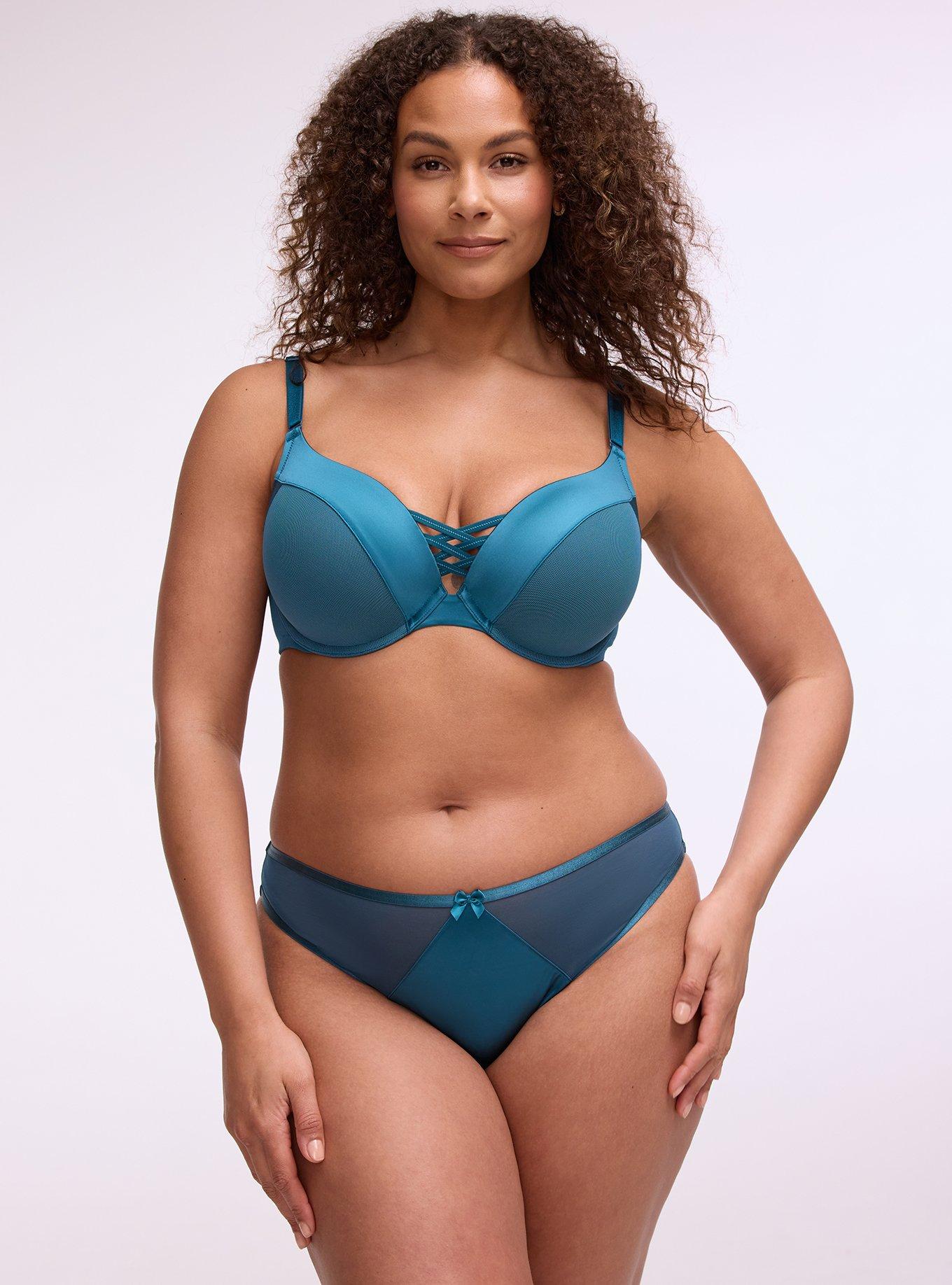 Shine Micro Mid-Rise Tanga Panty, LEGION BLUE, hi-res