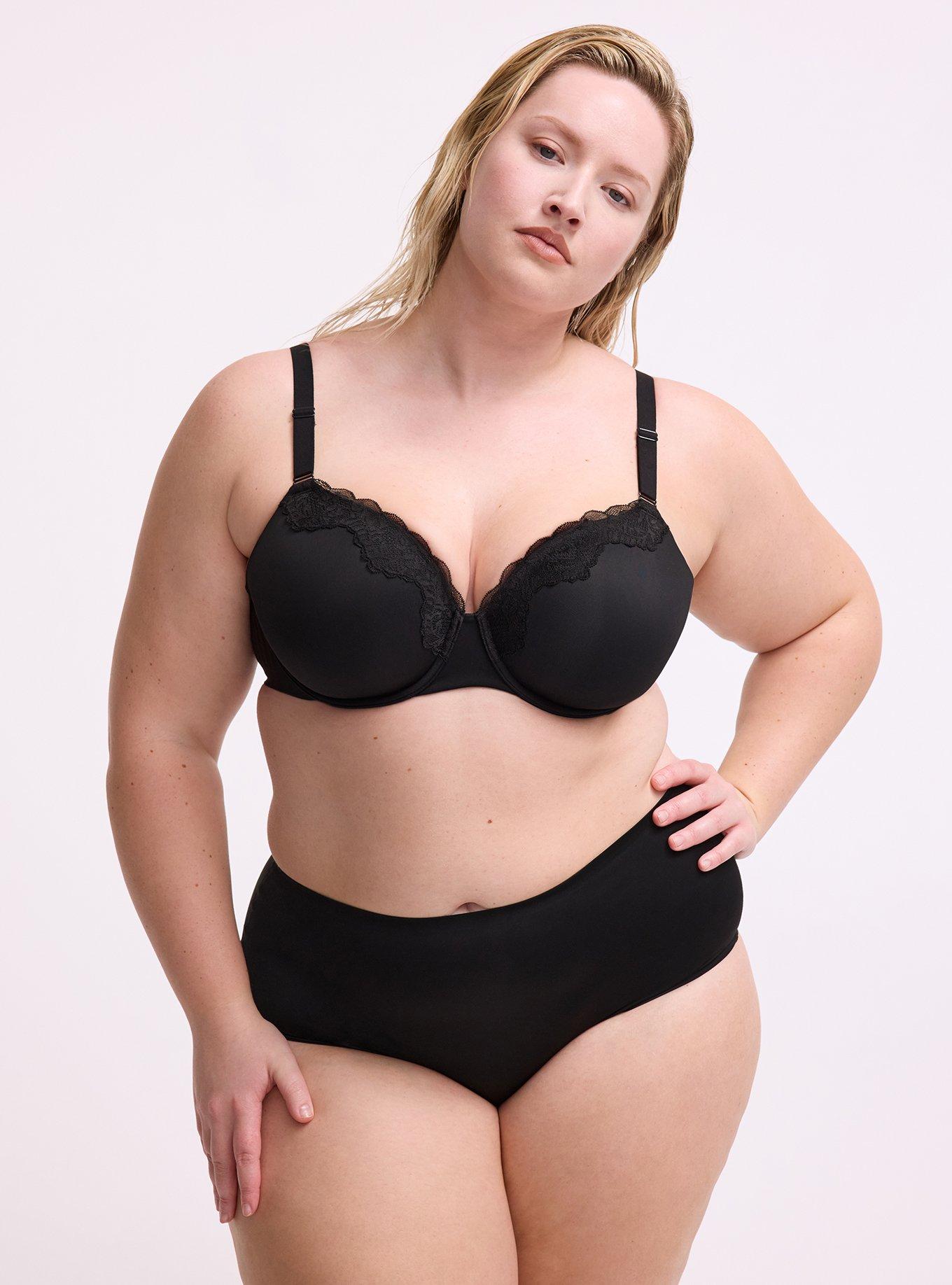 Cloud Mid-Rise Brief Panty, RICH BLACK, hi-res