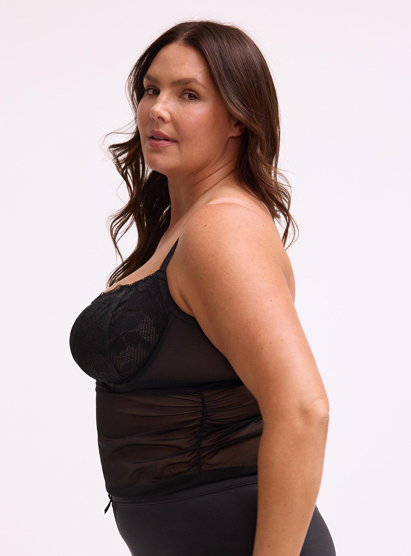 Ava Lace Balconette Top, RICH BLACK, alternate