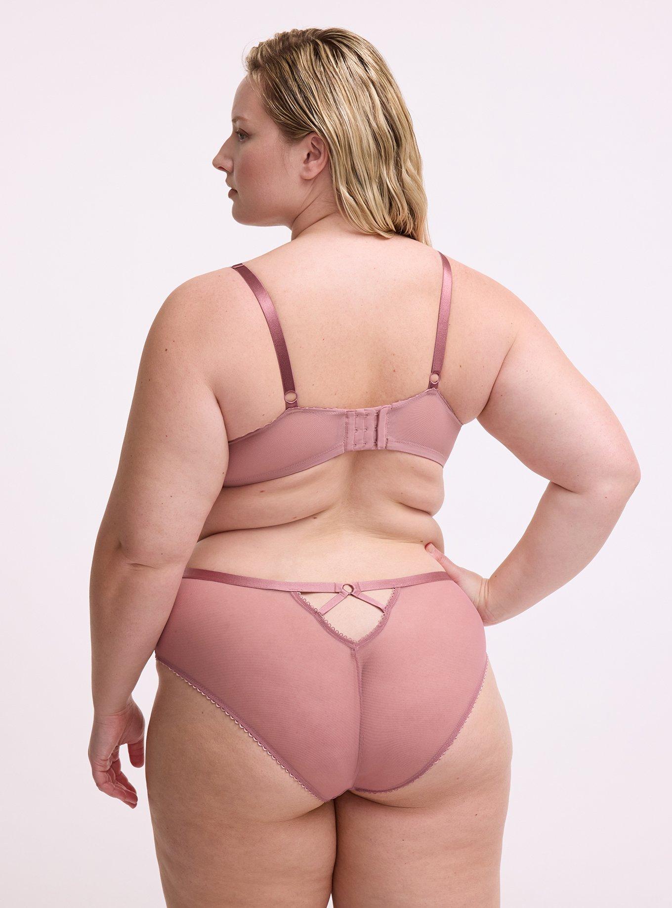 Ava Lace High-Leg Cheeky Panty, NOSTALGIA ROSE, alternate