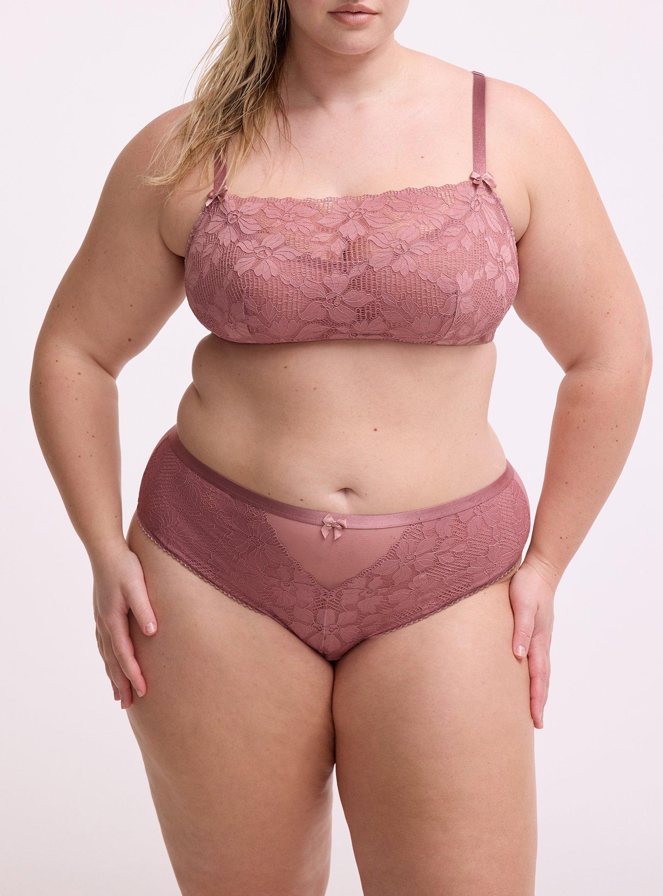 Ava Lace High-Leg Cheeky Panty, NOSTALGIA ROSE, alternate