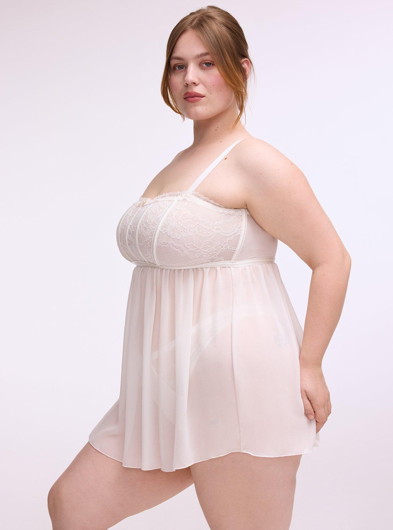 Lace Babydoll, CLOUD DANCER, alternate