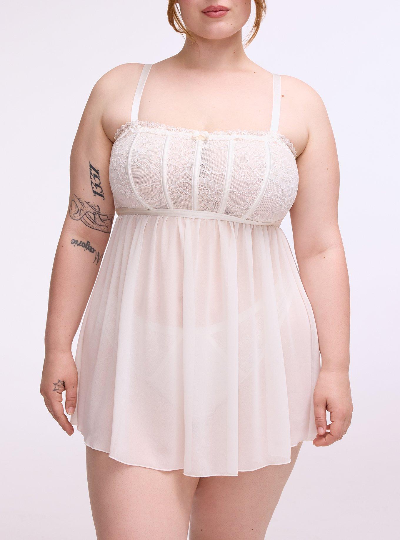 Lace Babydoll, CLOUD DANCER, alternate