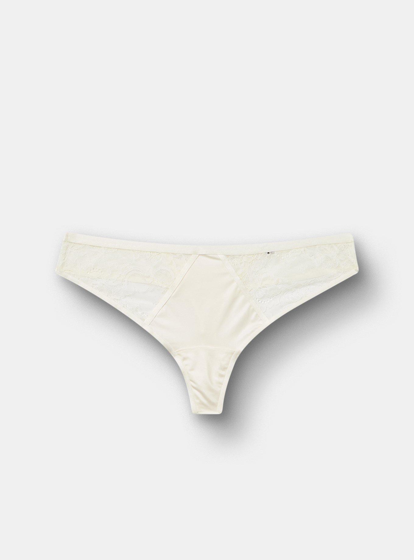 Bridal Lace Thong, CLOUD DANCER, hi-res