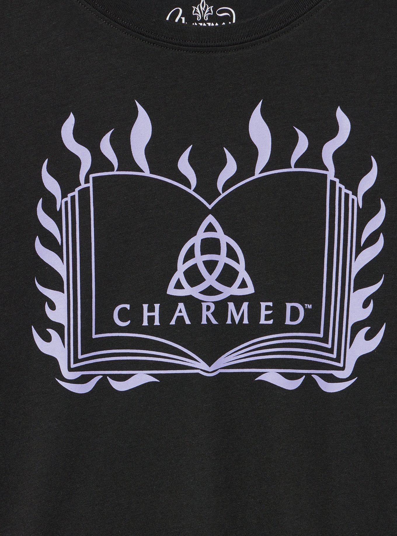 Charmed Classic Cotton Jersey Tee, CHARMED BOOK DEEP BLACK, alternate