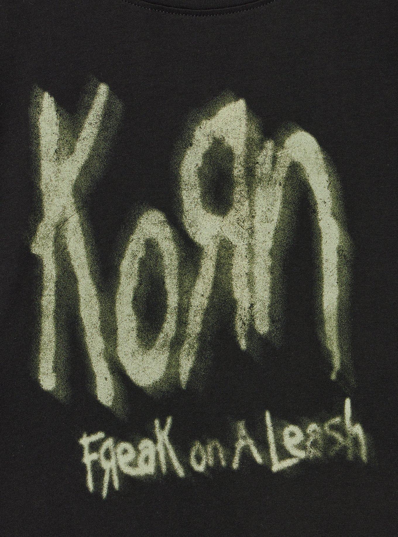 Korn Relaxed Cotton Jersey Tee, KORN FREAK DEEP BLACK, alternate