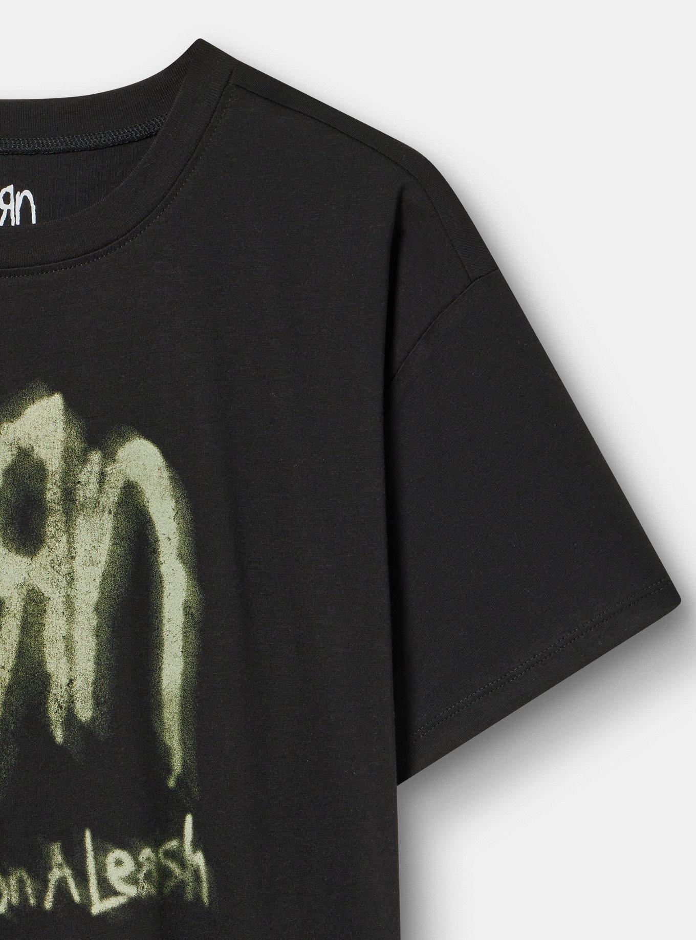 Korn Relaxed Cotton Jersey Tee, KORN FREAK DEEP BLACK, alternate