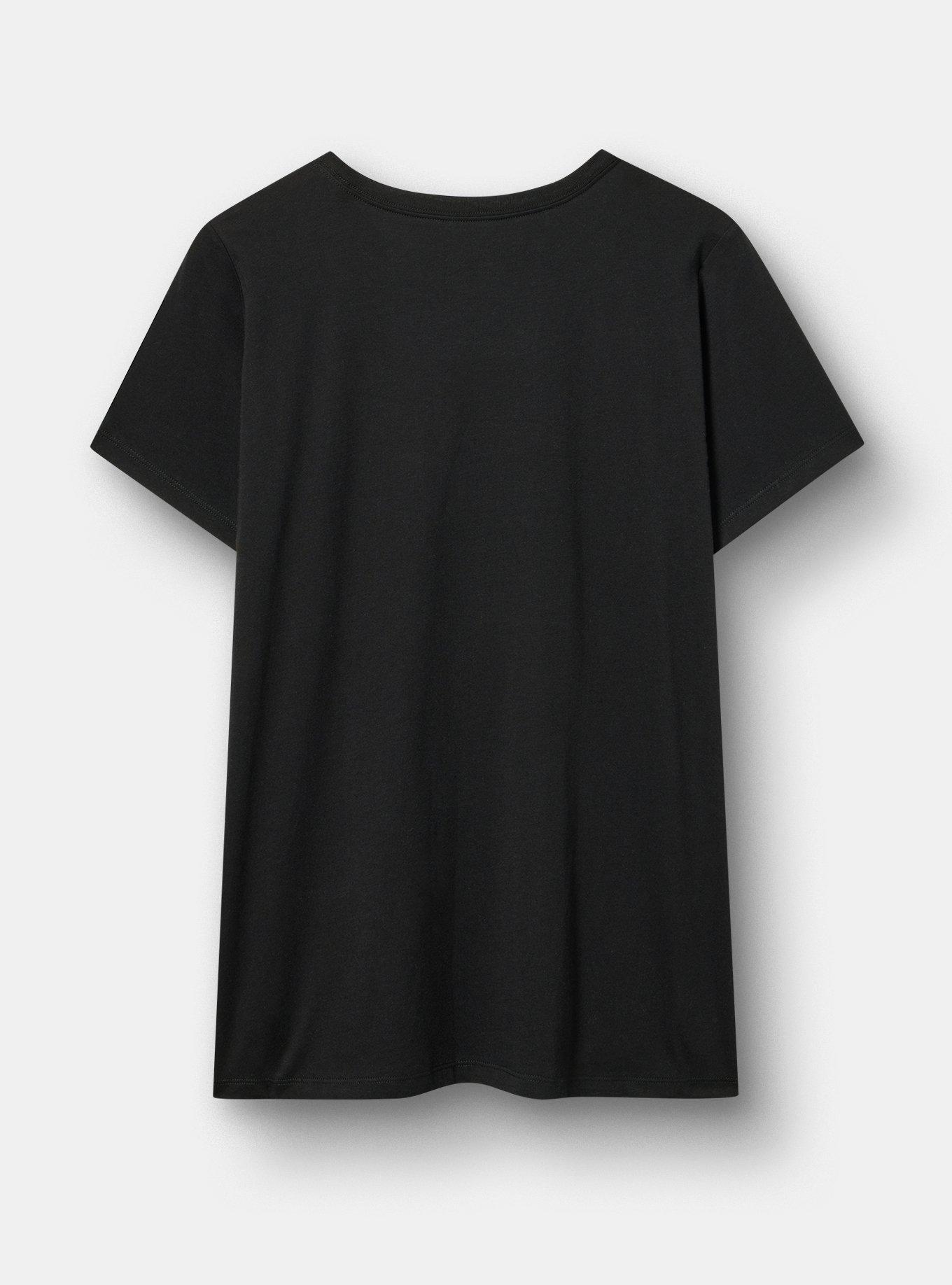 Beetlejuice Classic Cotton Crew Tee, STRANGE AND USUAL DEEP BLACK, alternate