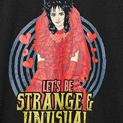 Beetlejuice Classic Cotton Crew Tee, STRANGE AND USUAL DEEP BLACK, swatch