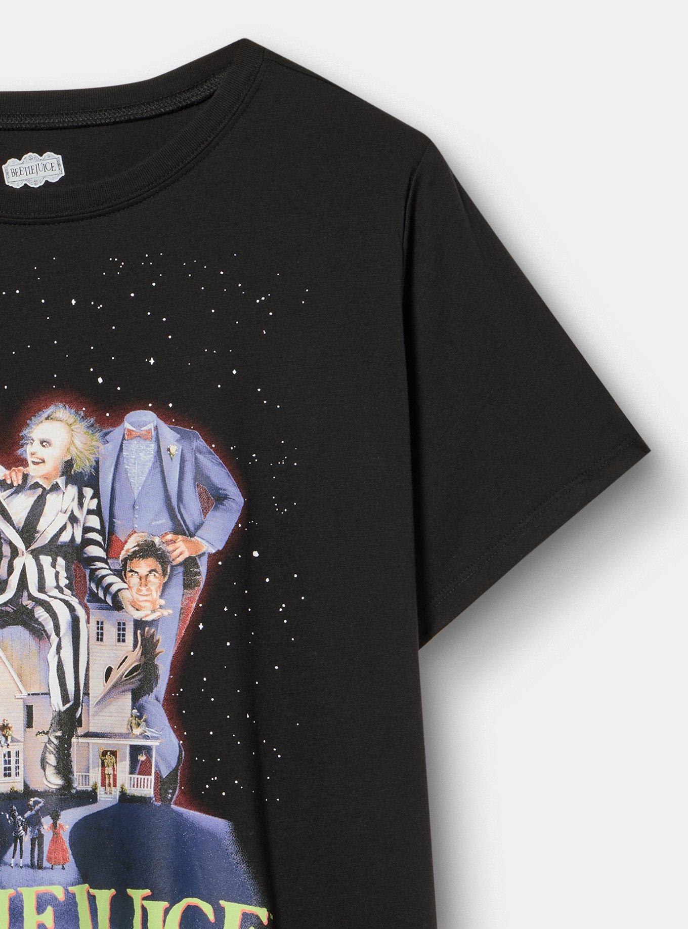 Beetlejuice Classic Cotton Crew Tee, BEETLEJUICE MOVIE DEEP BLACK, alternate