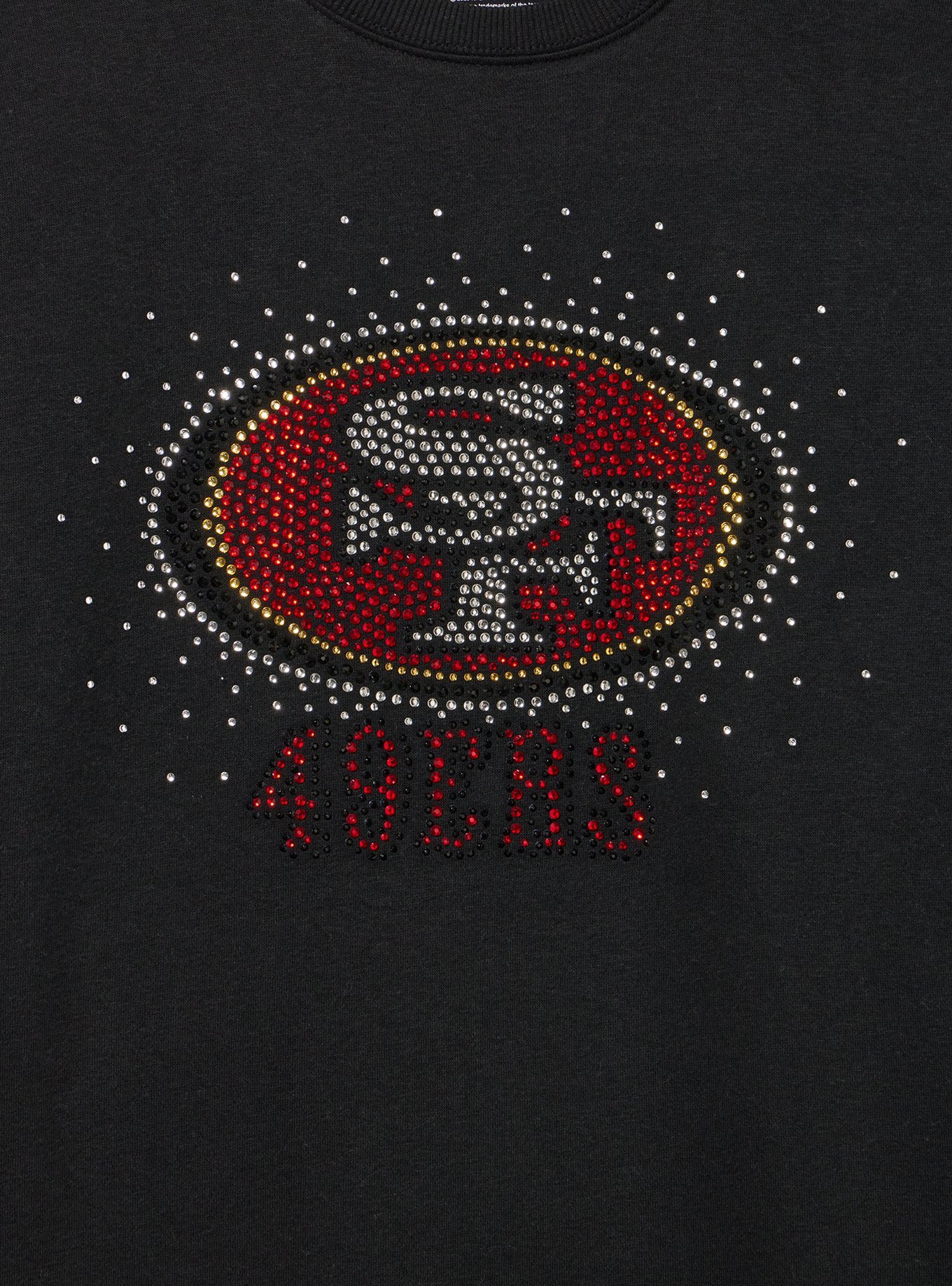 Plus Size - NFL San Fransisco 49ers Rhinestone Relaxed Fleece ...