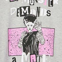 Plus Size Universal Monsters Classic Cotton Crew Tee, MONSTERS DEMAND LT HEATHER GREY, swatch