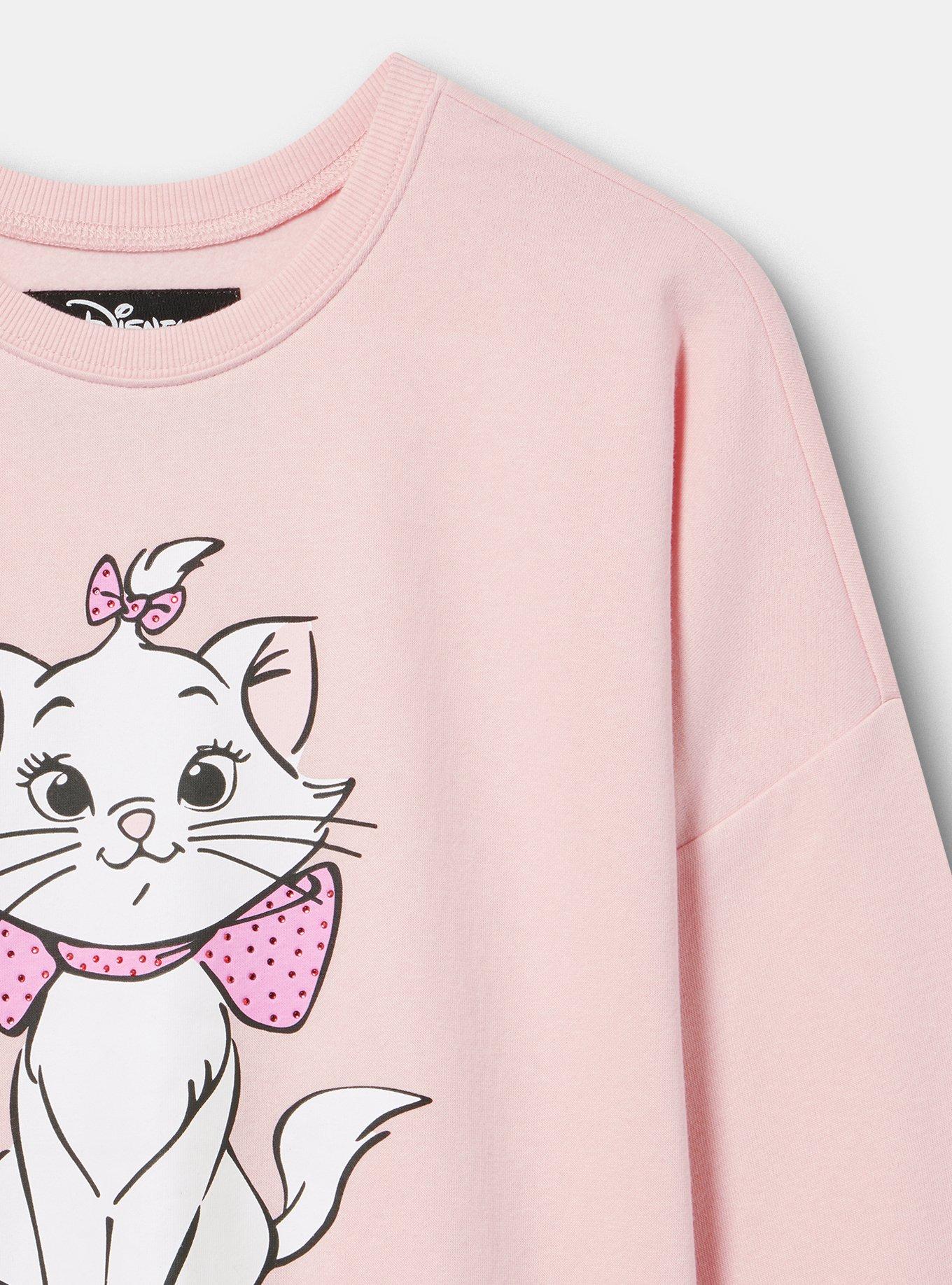 Aristocats Classic Fleece Sweatshirt, I DO AS I PLEASE CORAL BLUSH, alternate