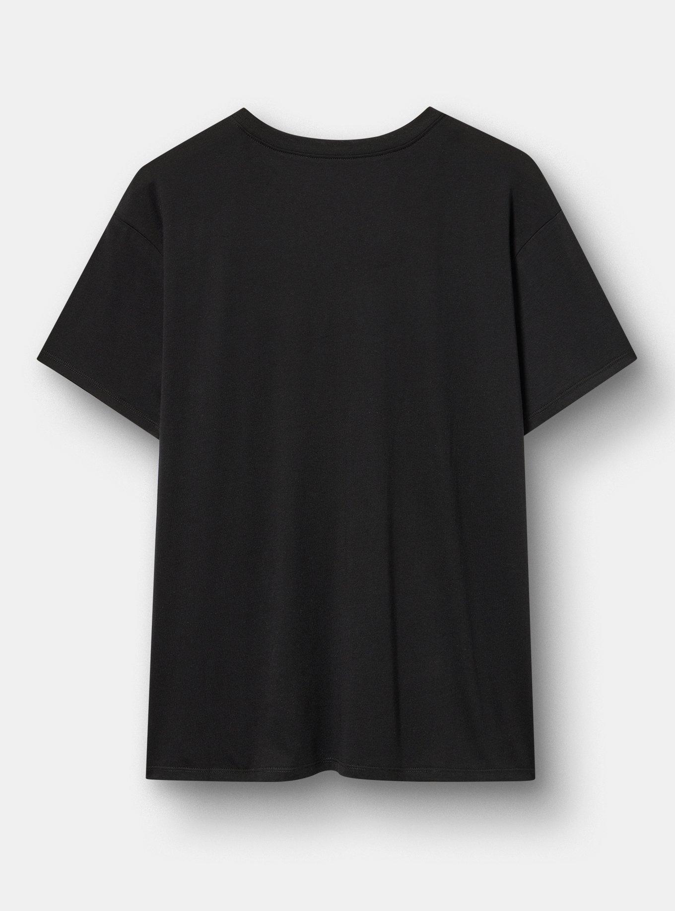 Amy Winehouse Relaxed Cotton Jersey Tee, AMY WINEHOUSE ROSES DEEP BLACK, alternate