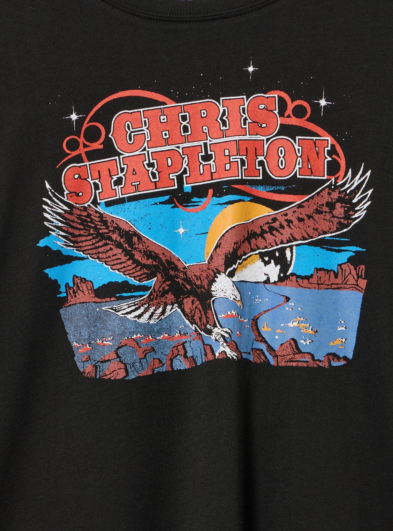 Chris Stapleton Classic Cotton Jersey Crew Tee, CHRIS STAPLETON EAGLE DEEP BLACK, alternate