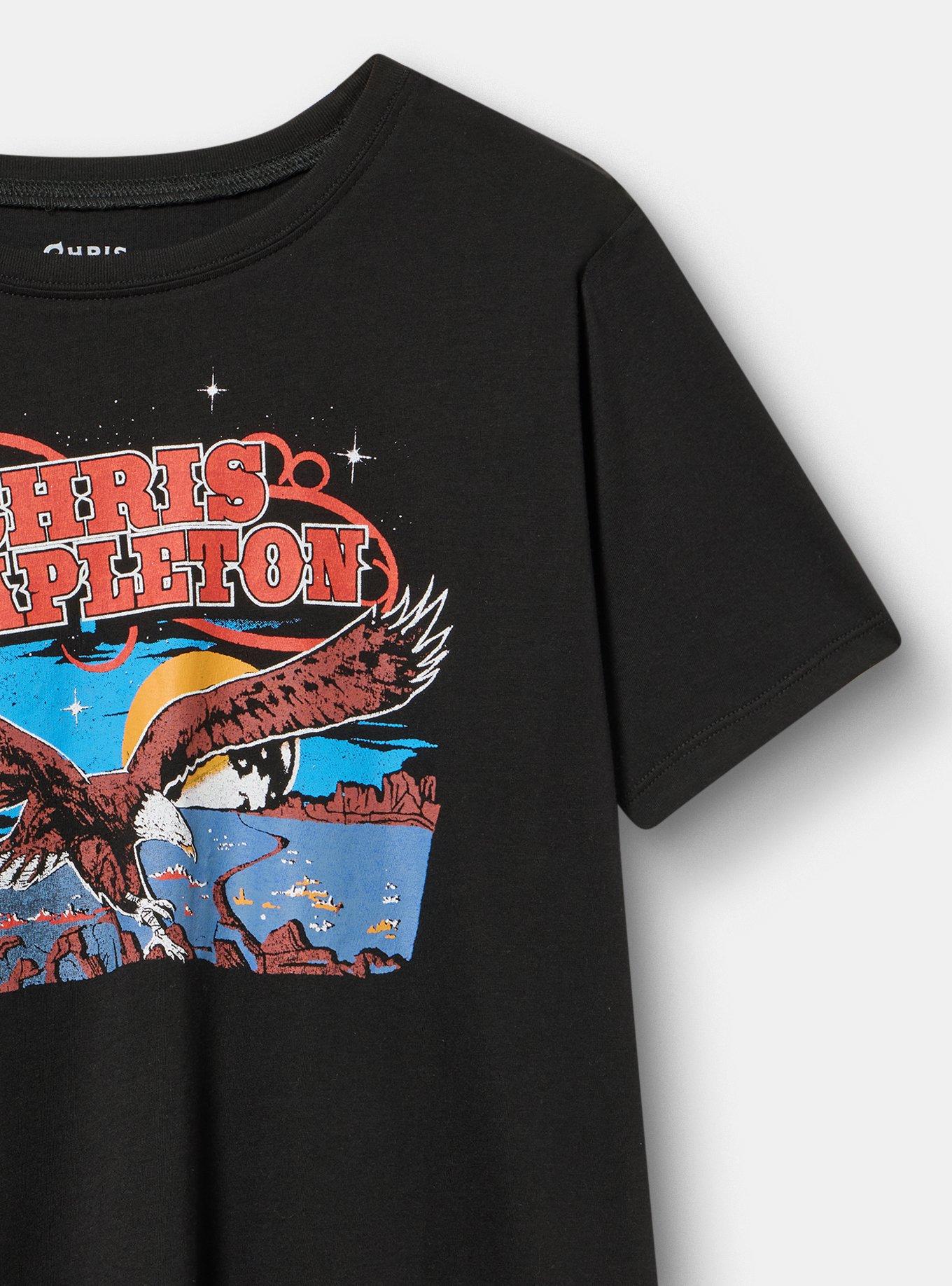 Chris Stapleton Classic Cotton Jersey Crew Tee, CHRIS STAPLETON EAGLE DEEP BLACK, alternate