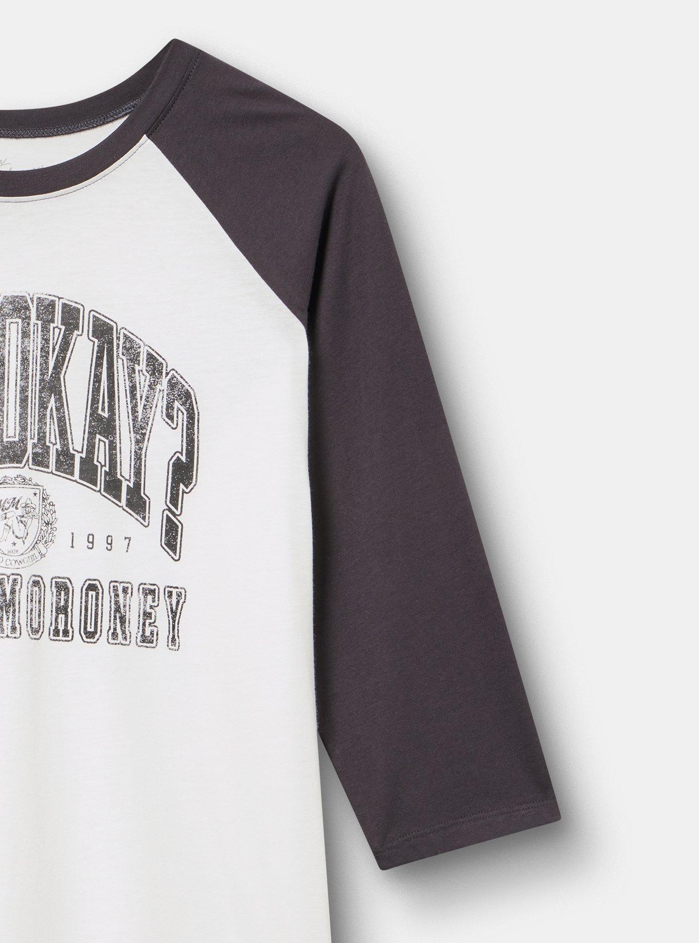 Megan Moroney Cotton Jersey 3/4 Sleeve Tee, AM I OKAY BLANC DE BLANC OBSIDIAN, alternate