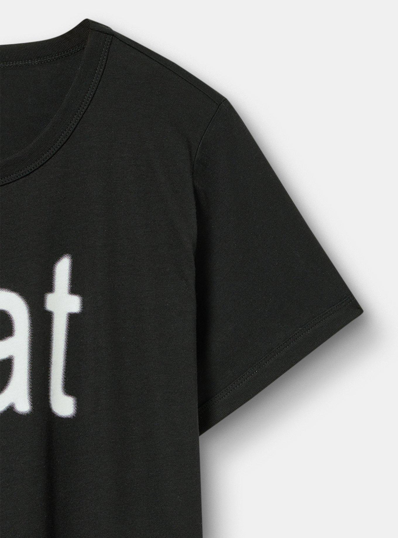 Charli xcx Classic Cotton Jersey Tee, BRAT DEEP BLACK, alternate