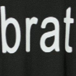 Charli xcx Classic Cotton Jersey Tee, BRAT DEEP BLACK, swatch