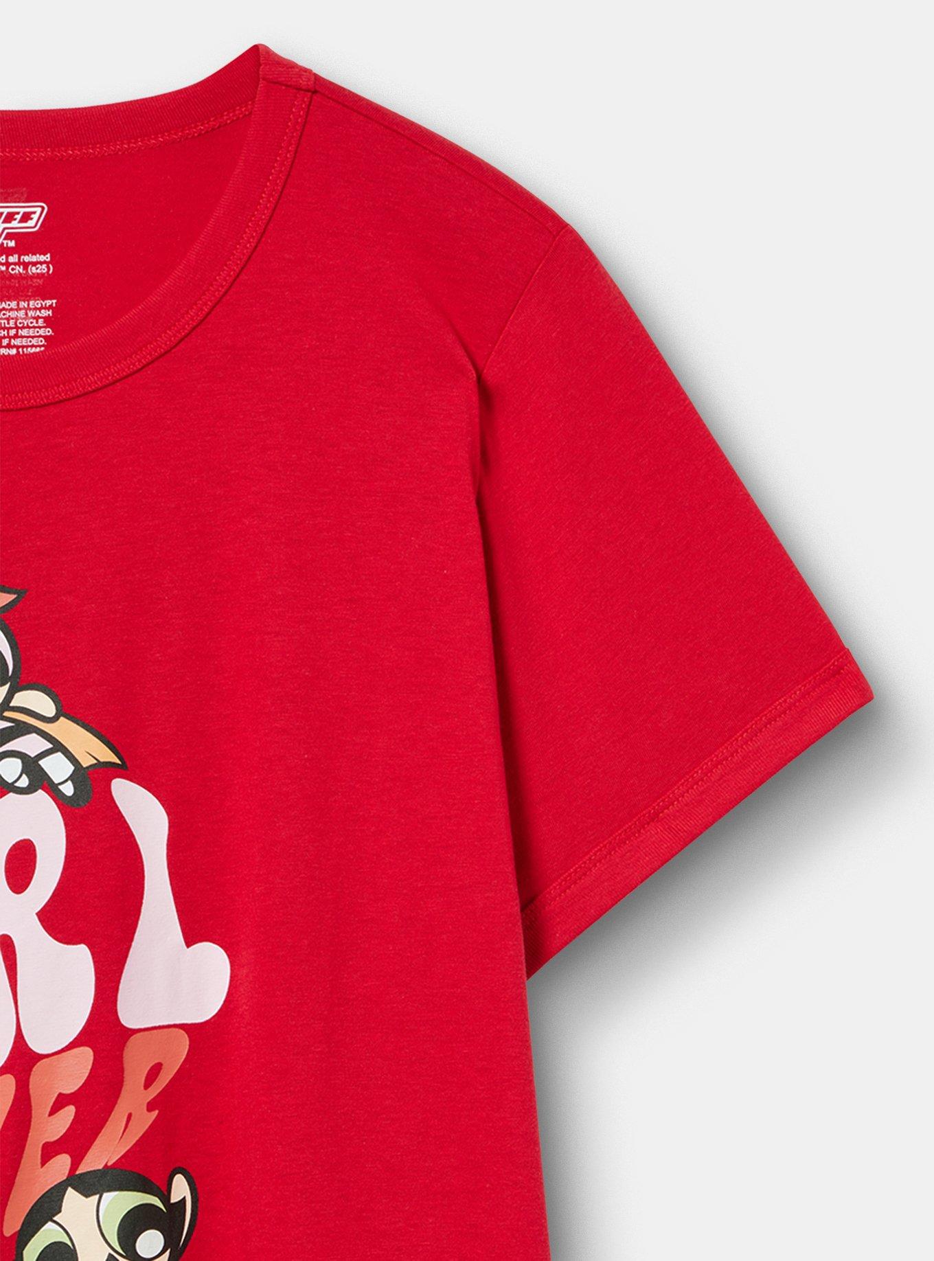 Powerpuff Girls Cotton Jersey Tee, GIRL POWER JESTER RED, alternate