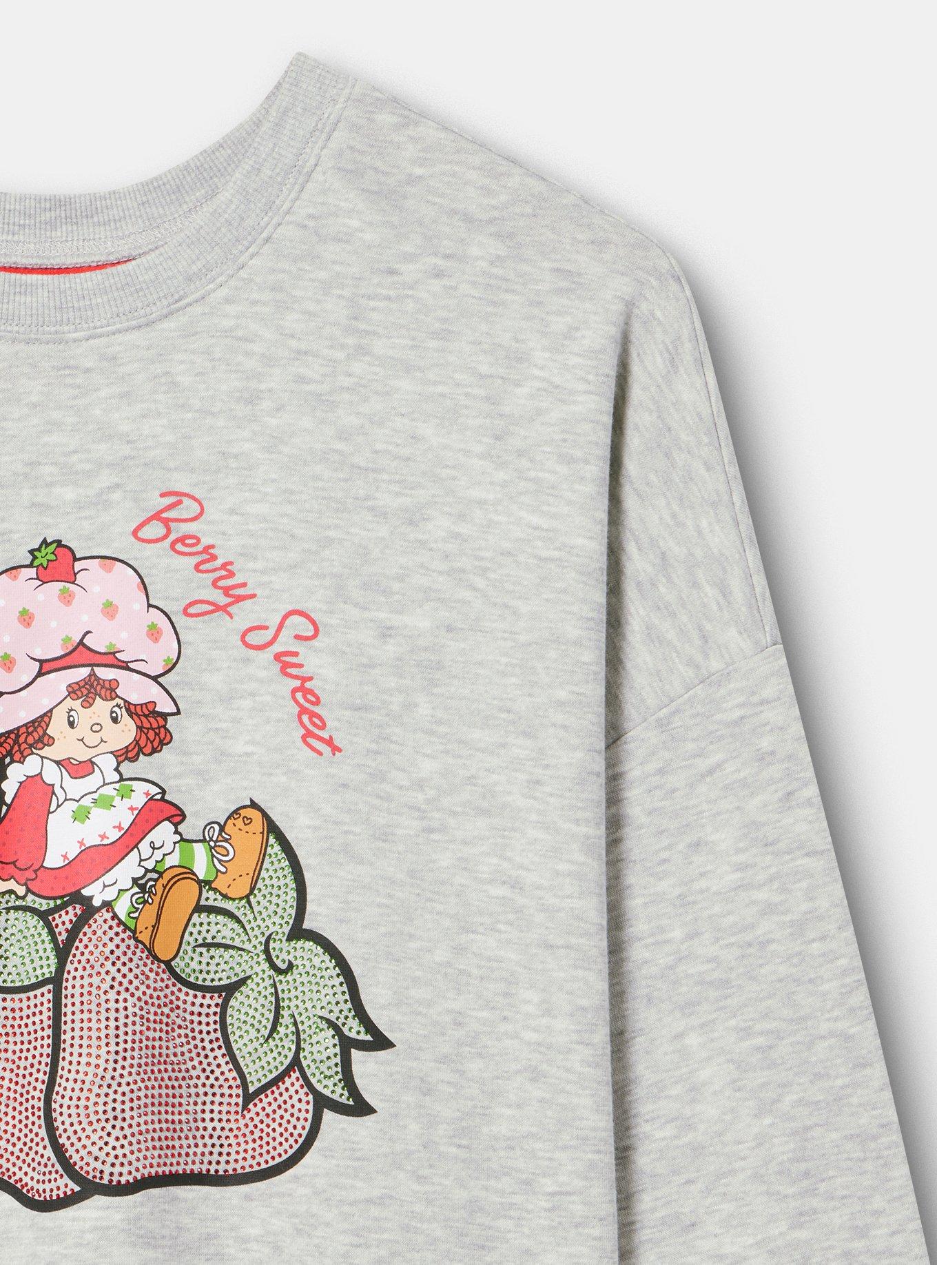 Strawberry Shortcake Classic Fleece Sweatshirt, BERRY SWEET LT HEATHER GREY, alternate