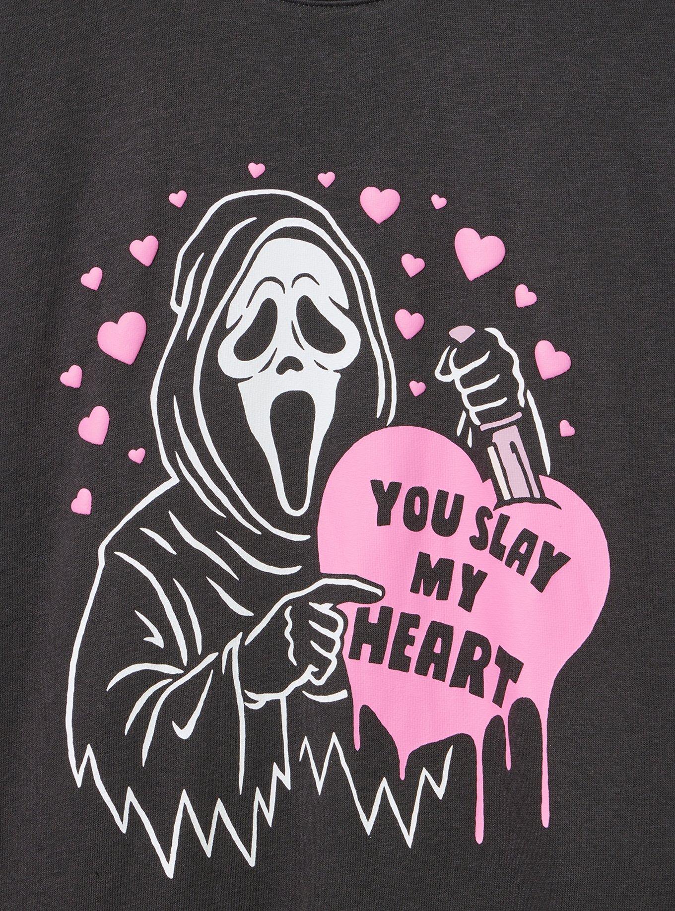 Ghostface Classic Fleece Sweatshirt, YOU SLAY OBSIDIAN, alternate