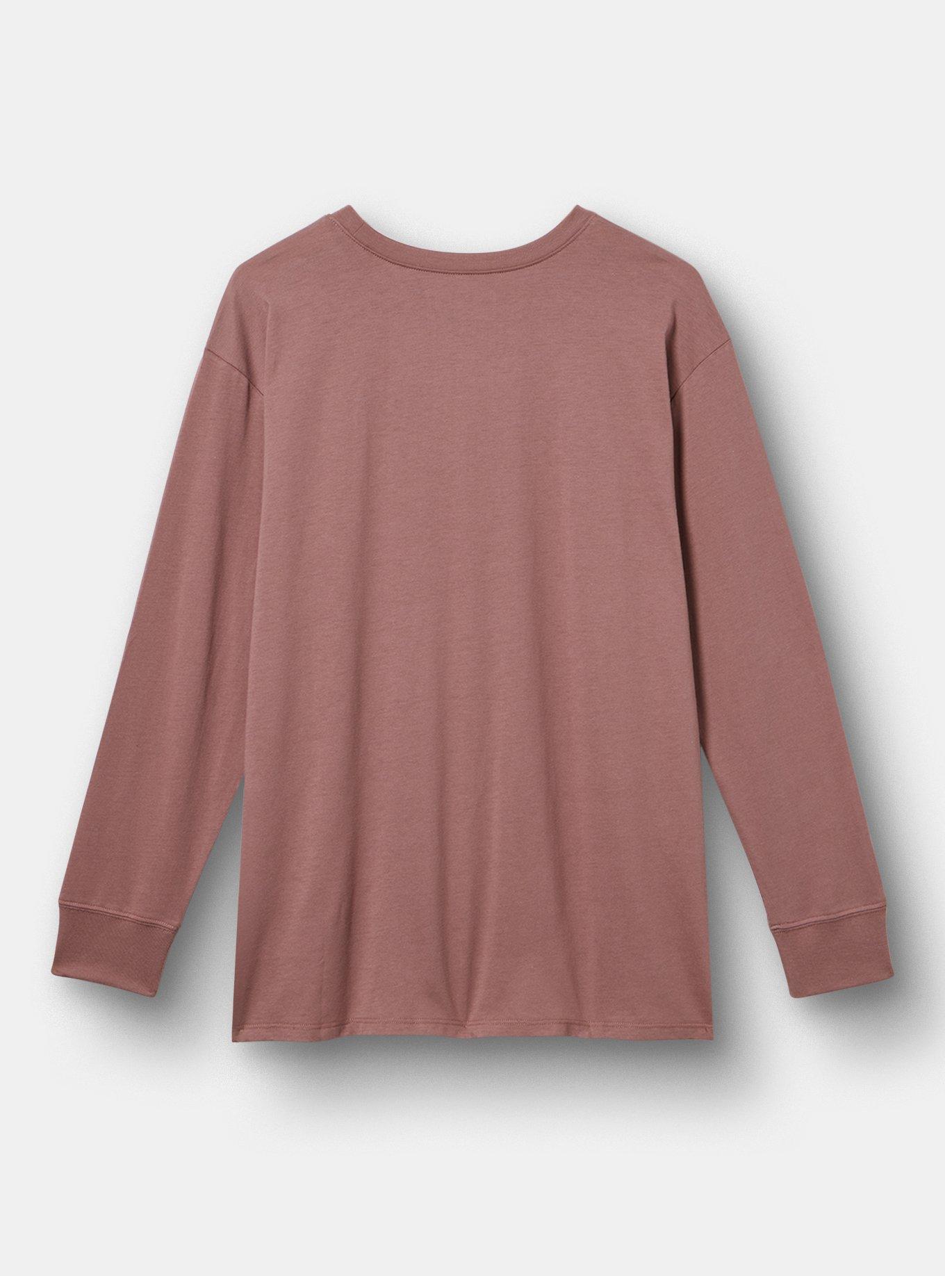 Marvel Cotton Jersey Long Sleeve Tee, MARVEL FLOWER ROSE TAUPE, alternate