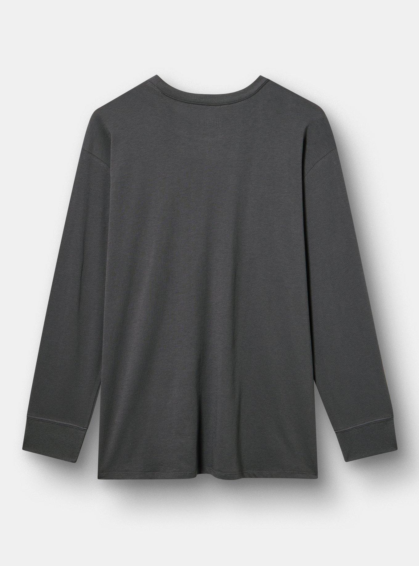 Maleficent Cotton Jersey Long Sleeve Tee, MALEFICENT OBSIDIAN, alternate