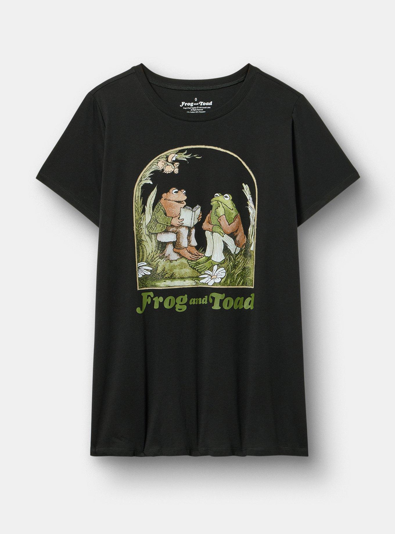 Plus Size Frog & Toad Classic Cotton Jersey Tee, FROG AND TOAD BOOKS DEEP BLACK, hi-res