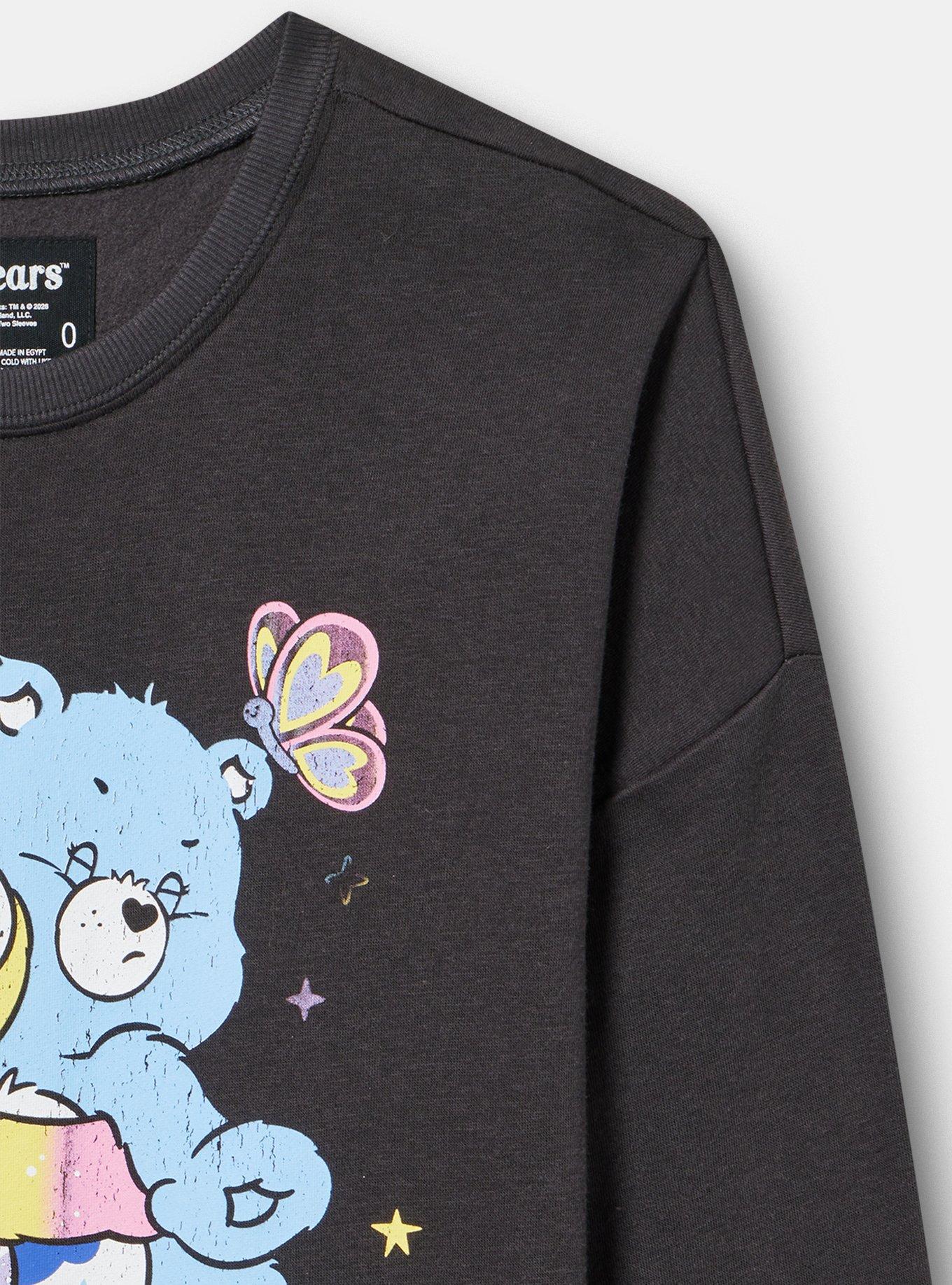 Care Bears Relaxed Fleece Sweatshirt, GRUMPY LOVE OBSIDIAN, alternate