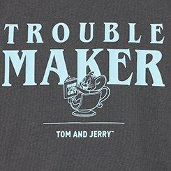 Plus Size Tom & Jerry Classic Cotton Jersey Tee, TROUBLE MAKER VINTAGE BLACK, swatch