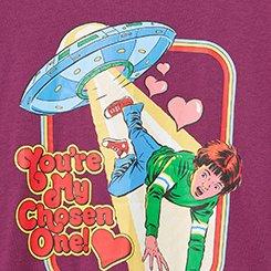 Plus Size Steve Rhodes Classic Cotton Tee, CHOSEN ONE AMARANTH, swatch