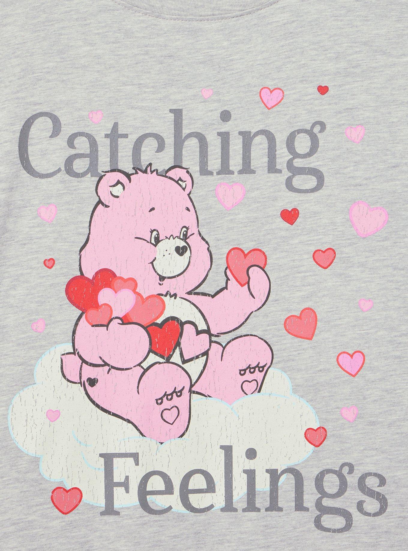 Care Bears Relaxed Cotton Jersey Tee, CATCHING FEELINGS LIGHT HEATHER GRAY, alternate