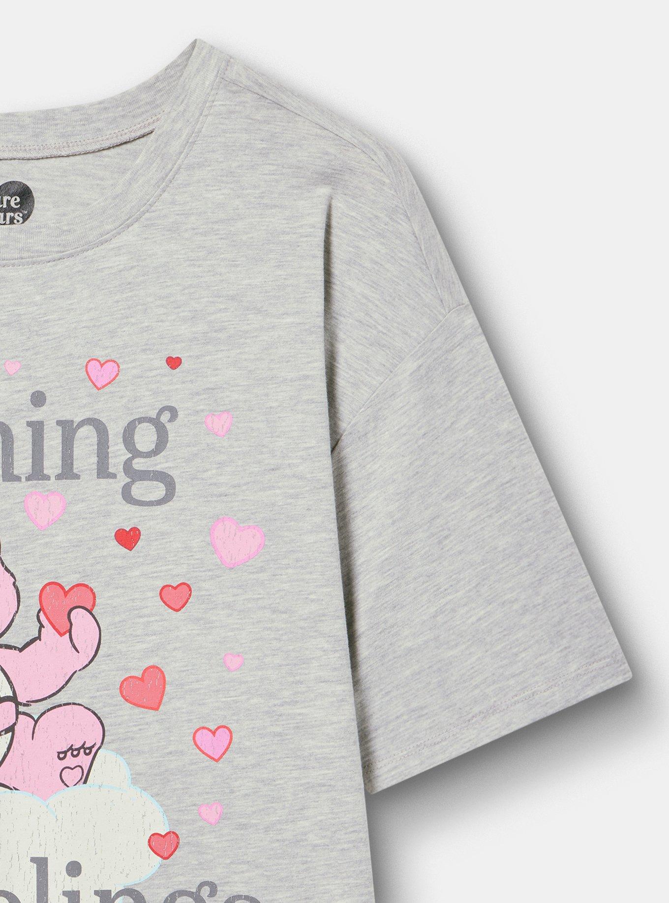 Care Bears Relaxed Cotton Jersey Tee, CATCHING FEELINGS LIGHT HEATHER GRAY, alternate