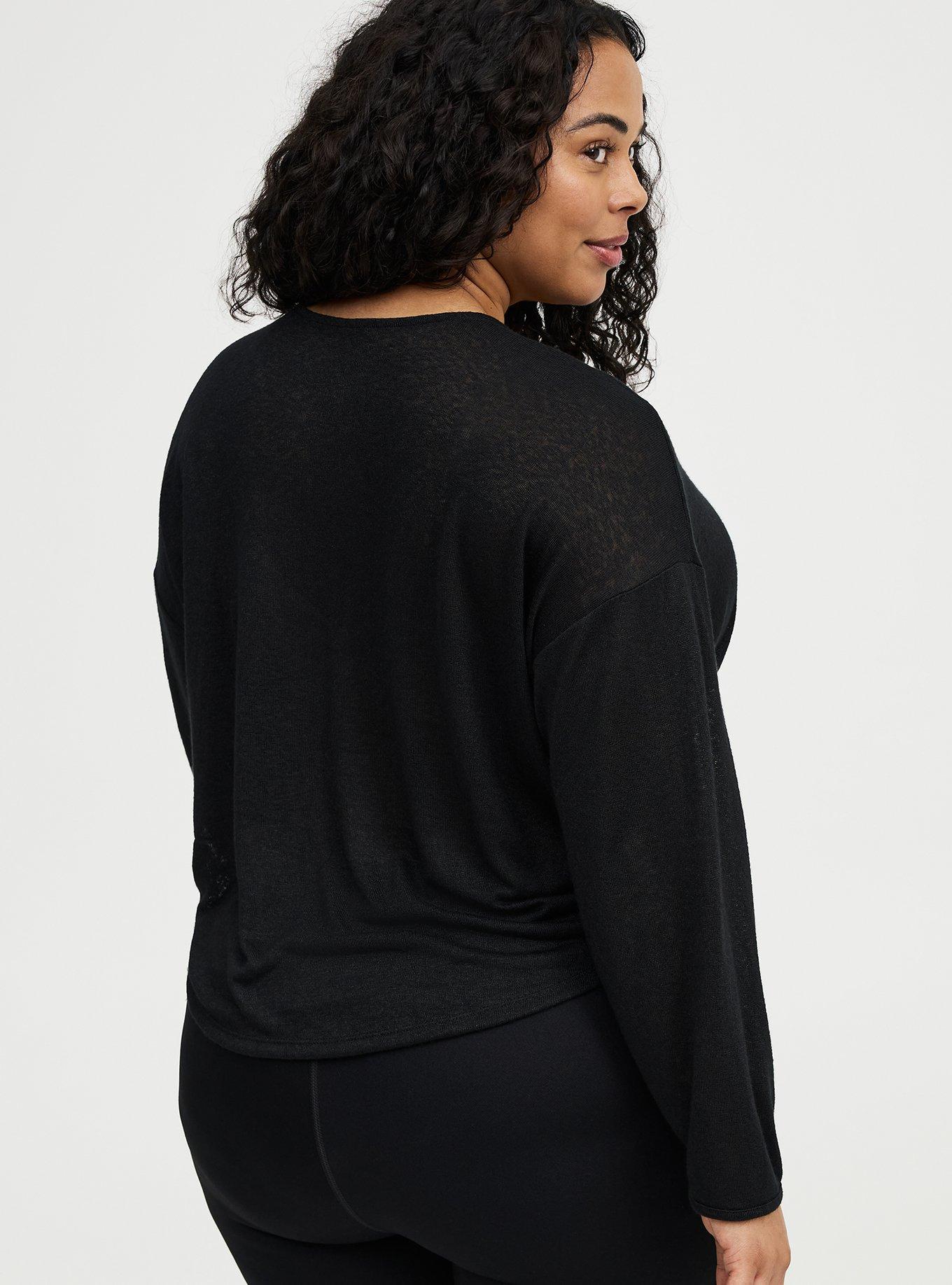 Lightweight Hacci Hi-Low Active Overshirt