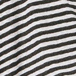 TRU Lightweight Hacci Hi-Low Active Overshirt, DEEP BLACK CLOUD DANCER STRIPES, swatch