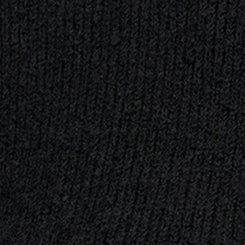 Plus Size Vegan Cashmere Crewneck Shrug, DEEP BLACK, swatch