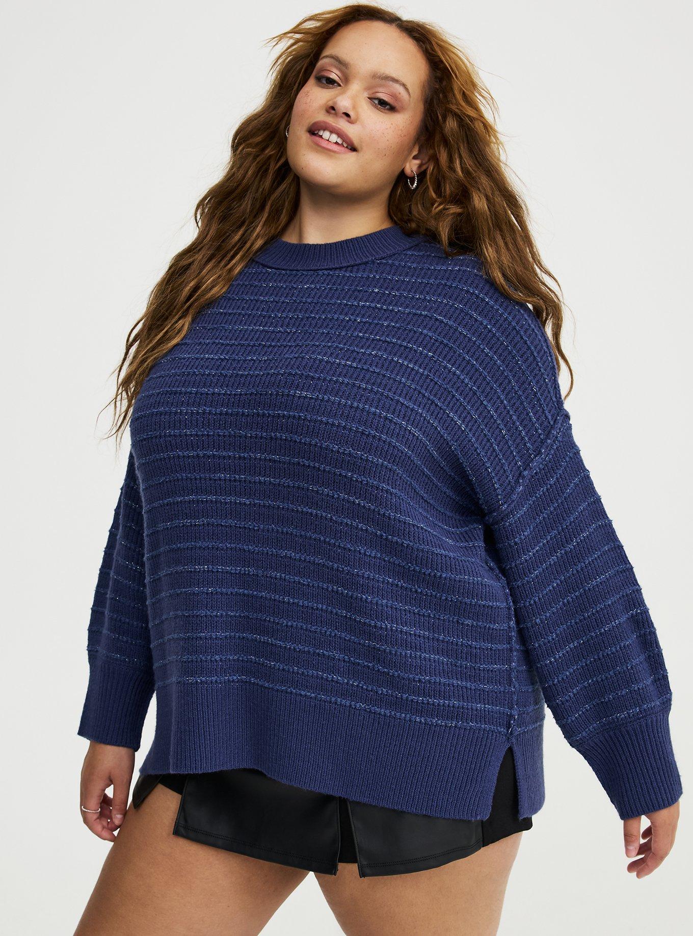 Drop Shoulder Crewneck Sweater