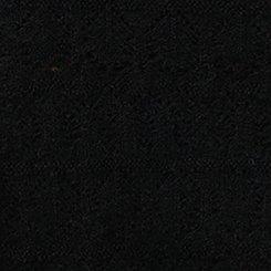 Vegan Cashmere Tie Front Shrug, DEEP BLACK, swatch