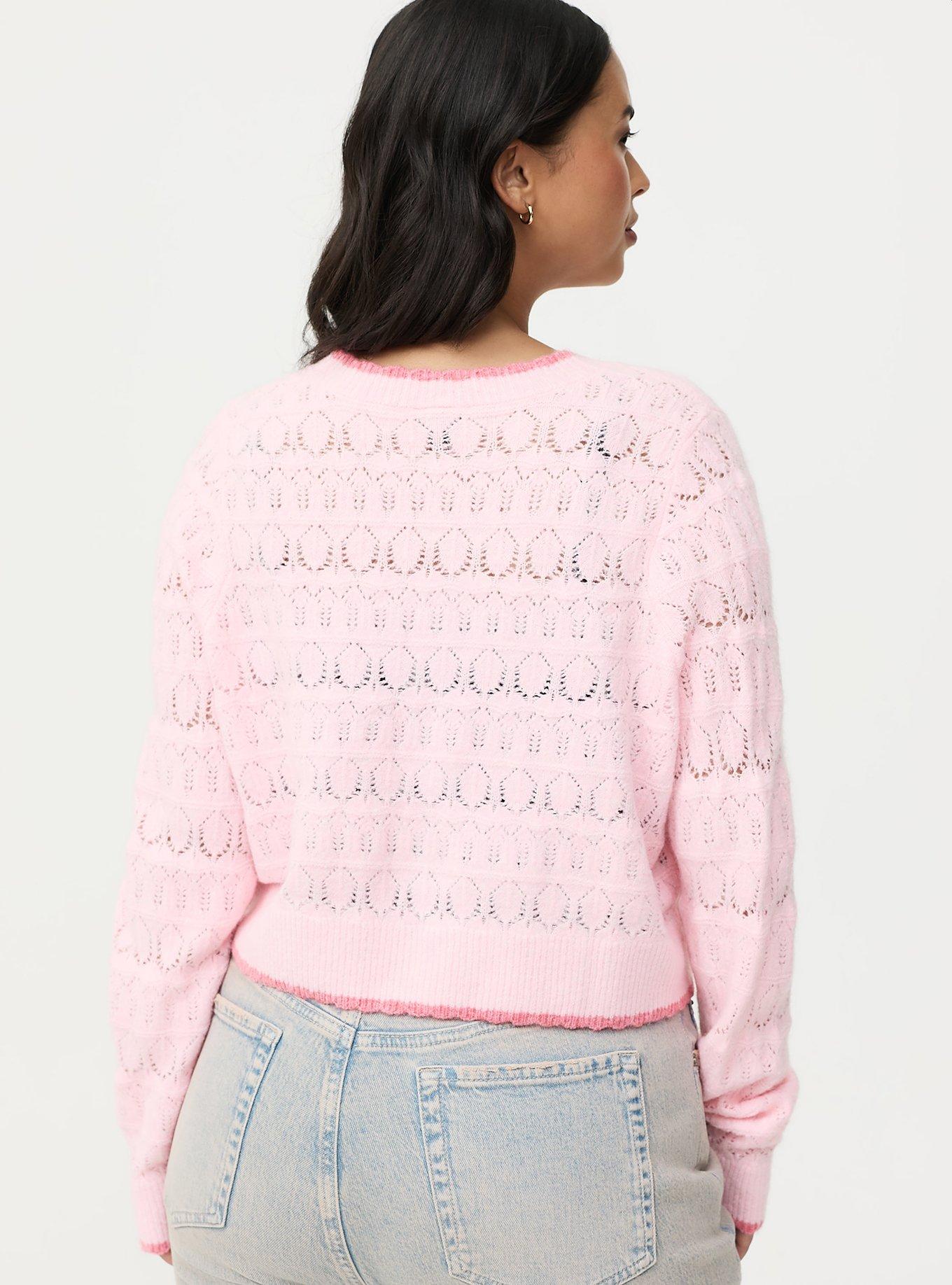 Vegan Cashmere Tie-Front Shrug, BABY PINK VEGAN CASHMERE, alternate