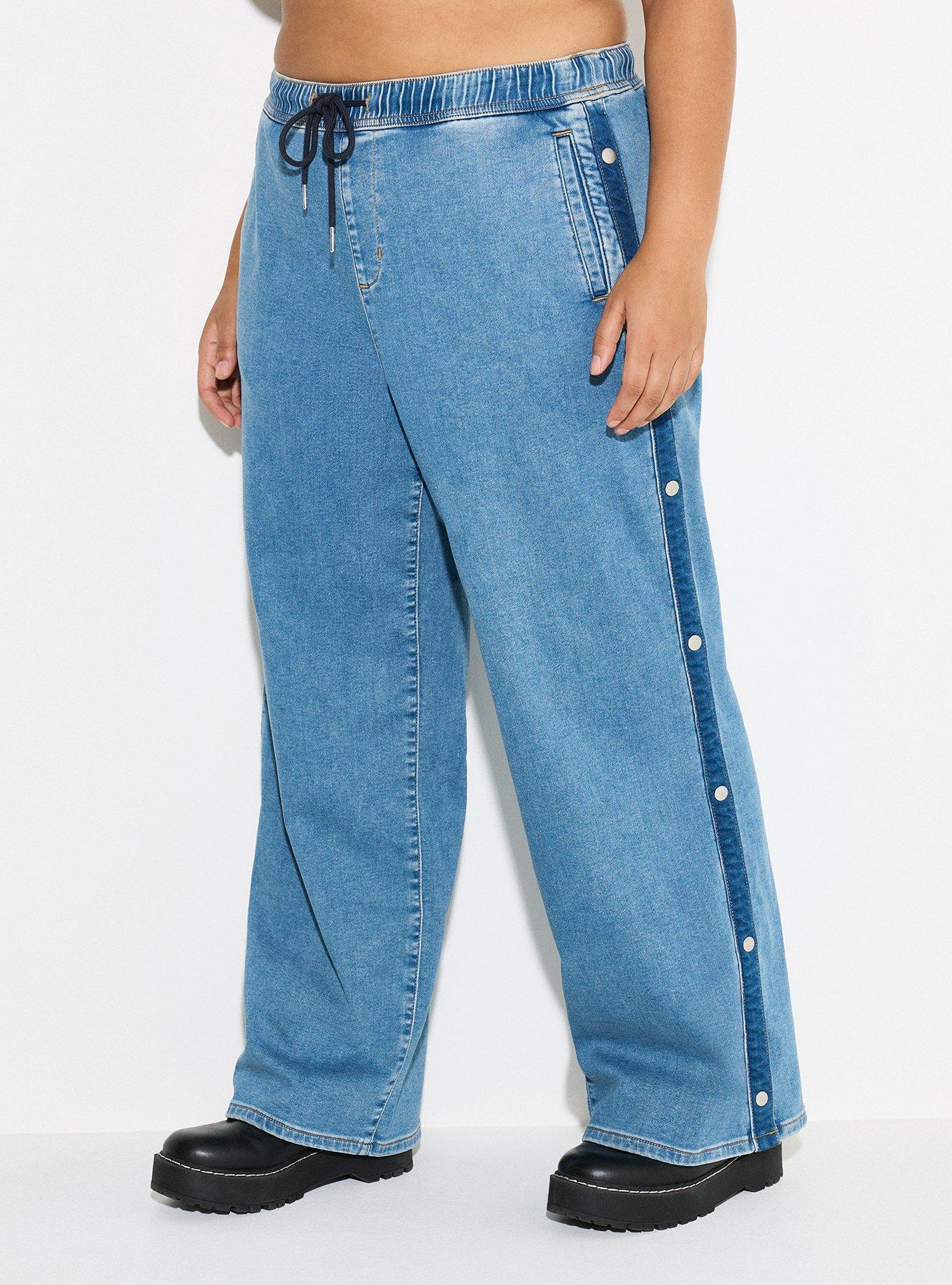 LoveSick Pull-On Snap-Sides Jean
