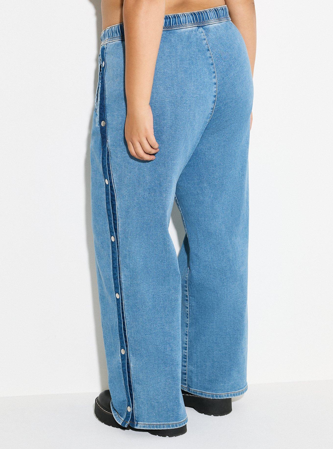 LoveSick Pull-On Snap-Sides Jean