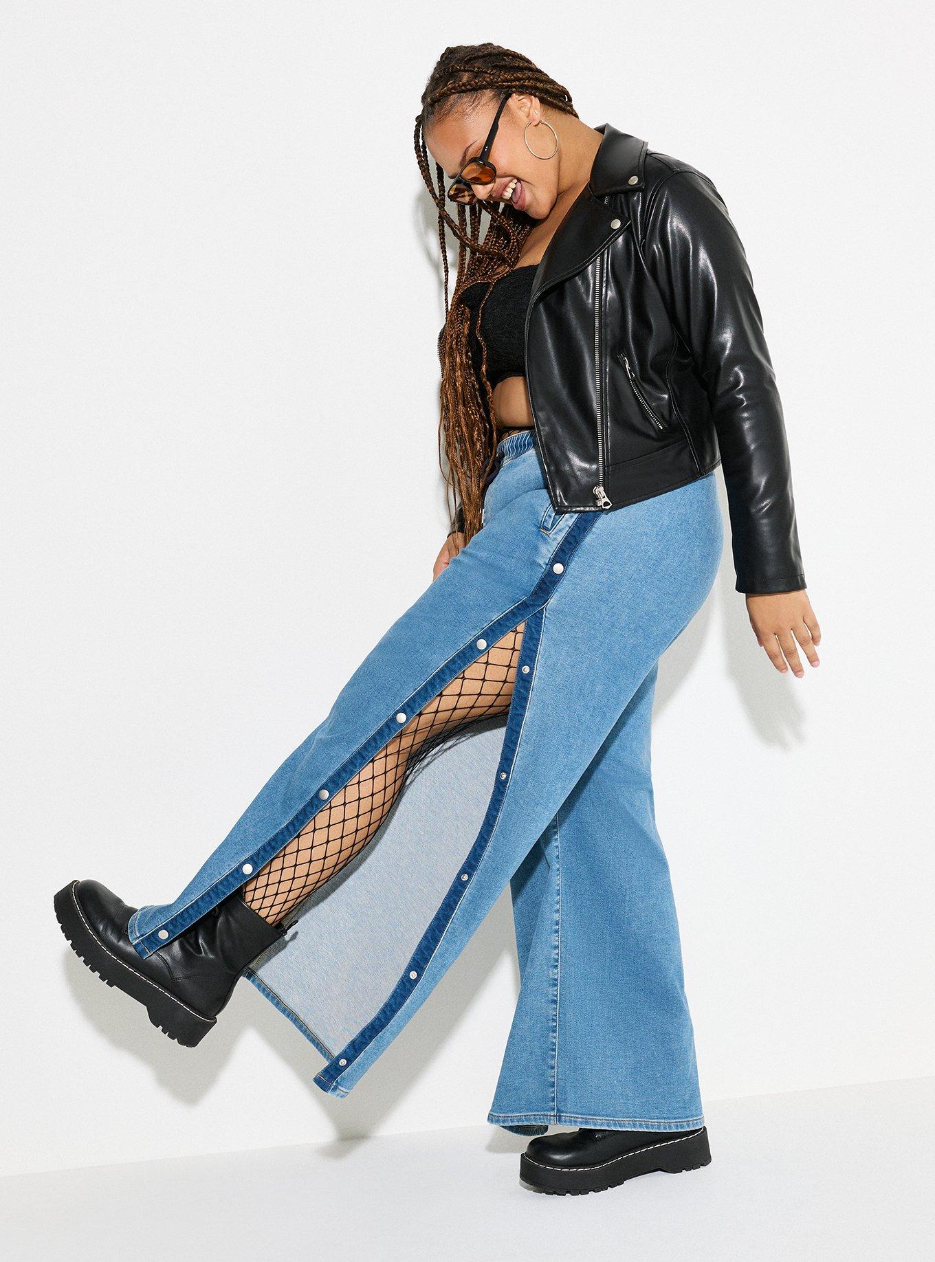 Plus Size - LoveSick Pull-On Snap-Sides Jean - Torrid